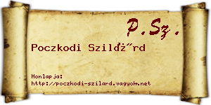 Poczkodi Szilárd névjegykártya